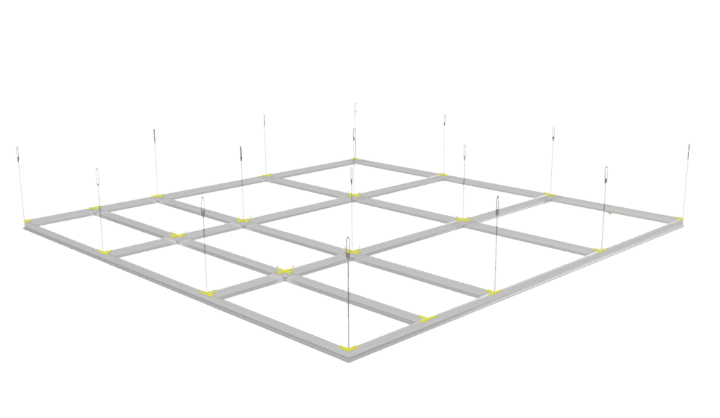 Grille de plafond pour salles blanches Clean-Trak® Ultralite